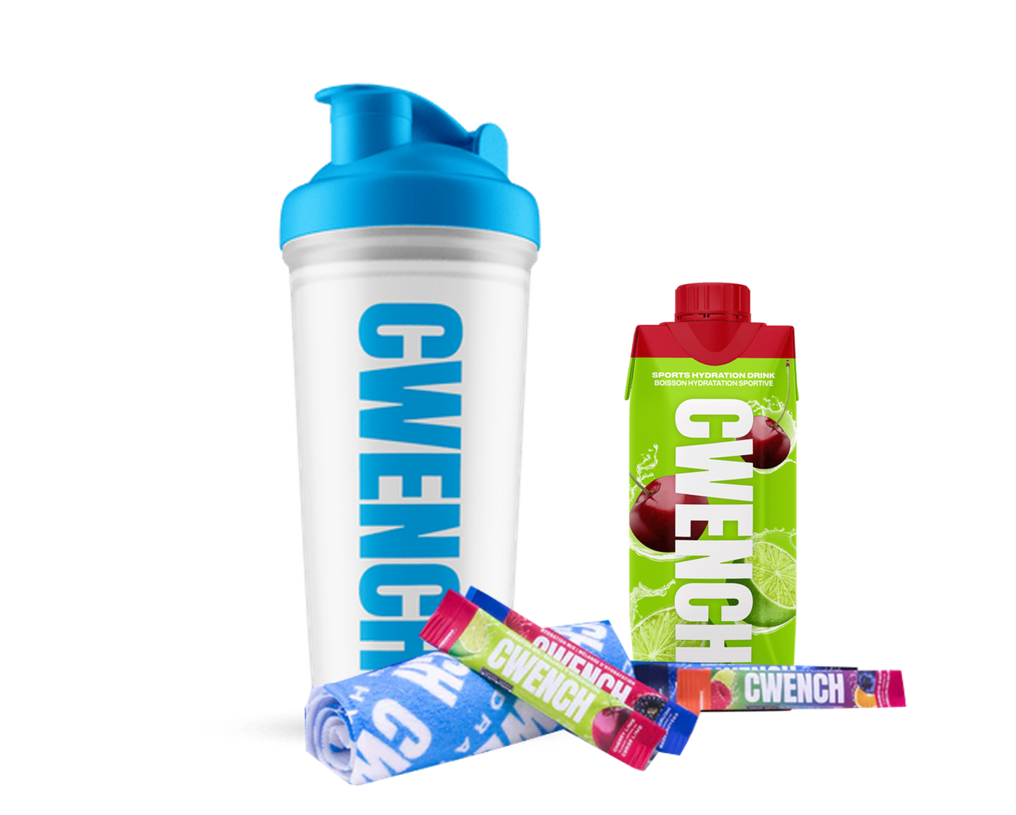 Set: Shaker Cup plus 4 Sticks, RTD Cherry Lime undTowel