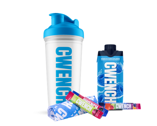 Set: Shaker Cup plus 4 Sticks, RTD Blue Raspberry undTowel