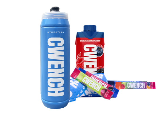 Set: Team Bottle plus 4 Sticks, RTD Berry Cruch und Towel