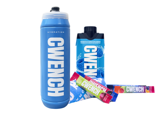 Set: Team Bottle plus 4 Sticks, RTD Blue Raspberry und Towel