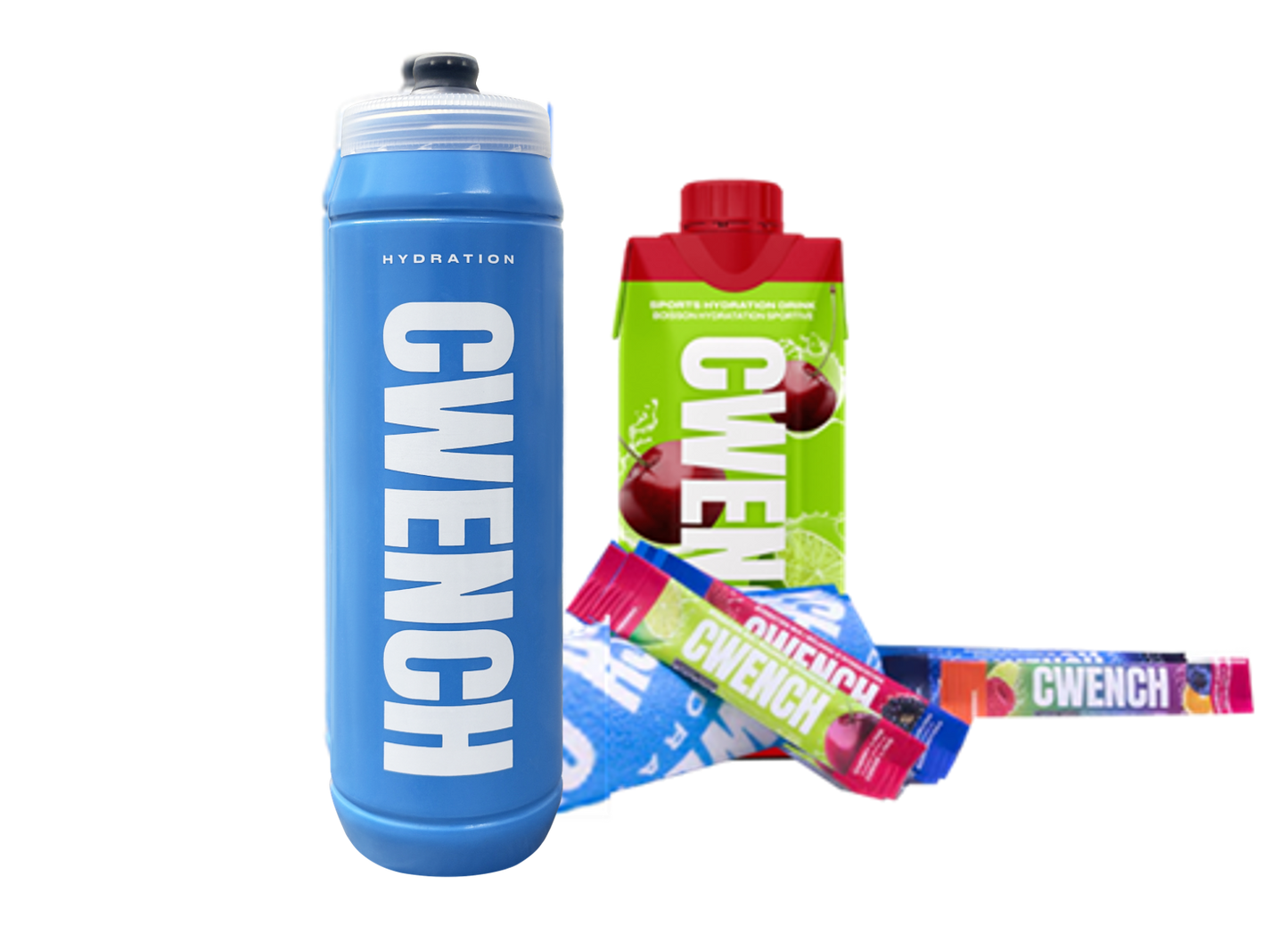 Set: Team Bottle plus 4 Sticks, RTD Cherry Lime und Towel