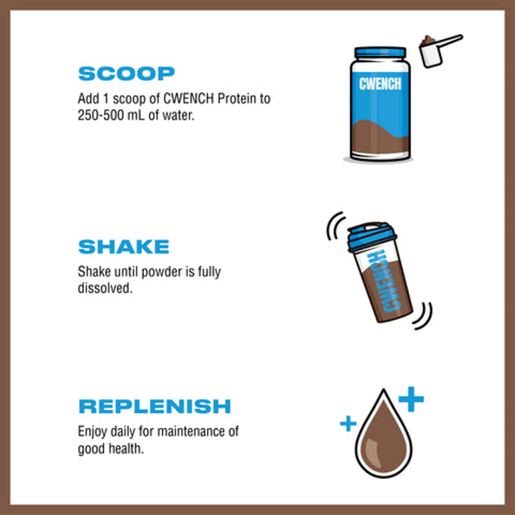 CWENCH Whey Protein - Schokolade